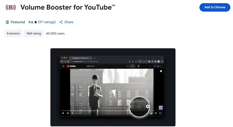 booster vulume video chrome