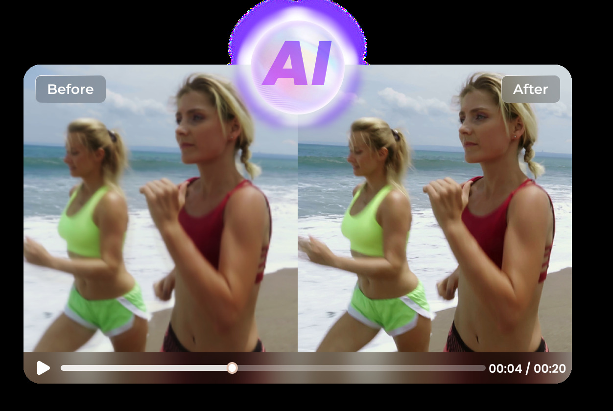 increase video frames with ai