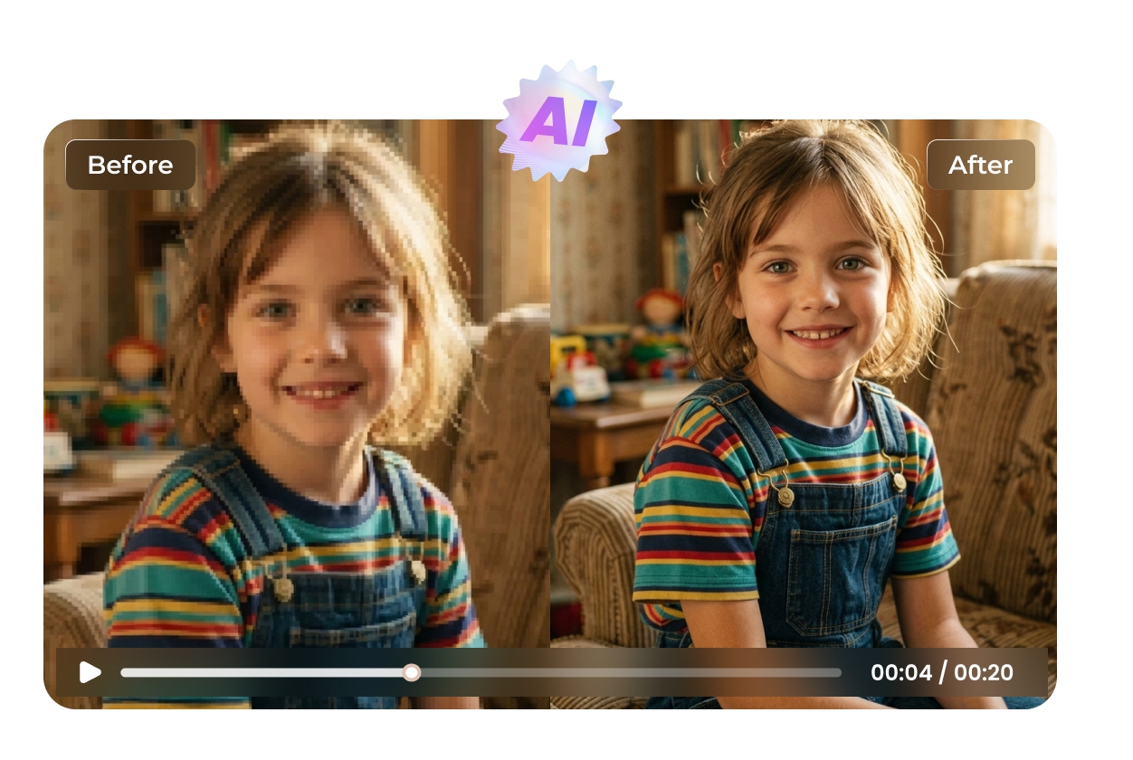 AI Video Depixelate
