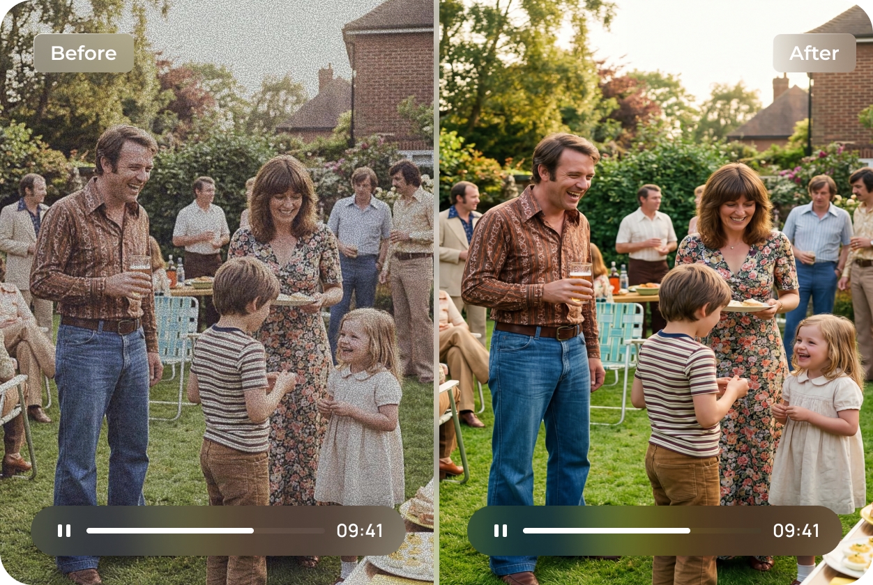 enhance old video quality