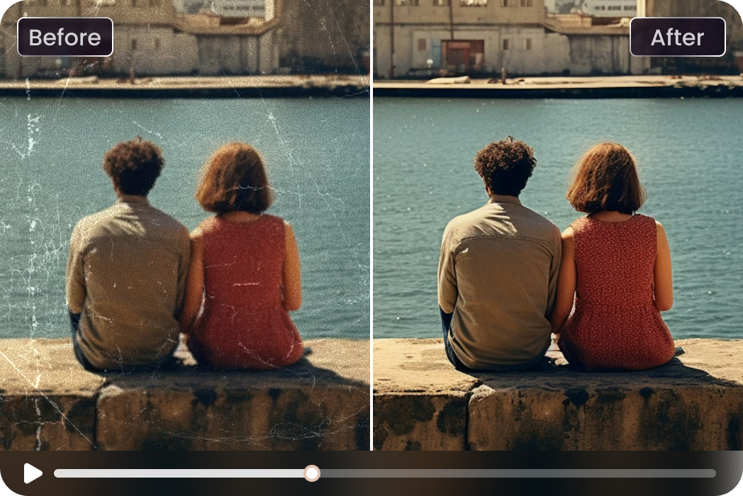 fix blurry old video with AI