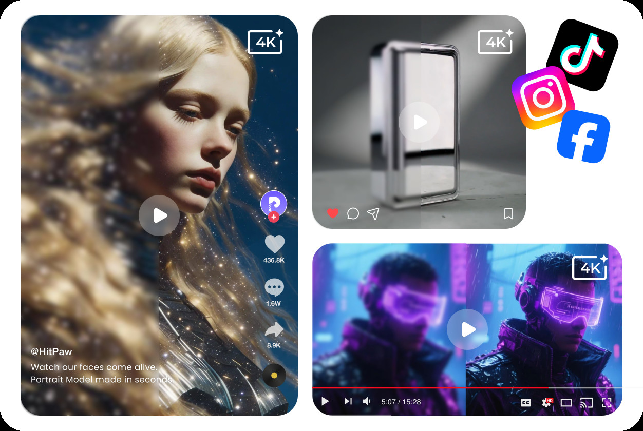 upscale grok imagine video for social media