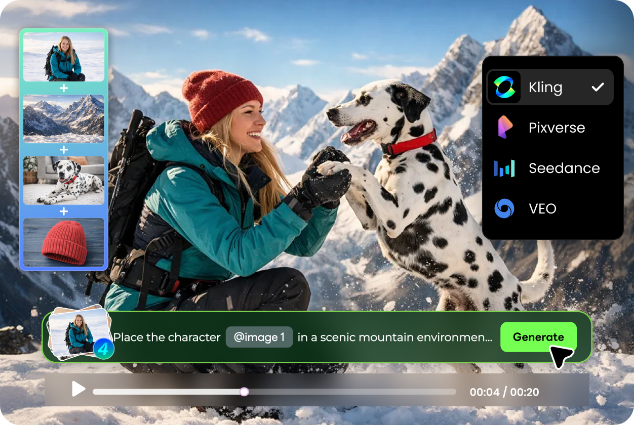 multi-model integration for ai video output including Kling O1