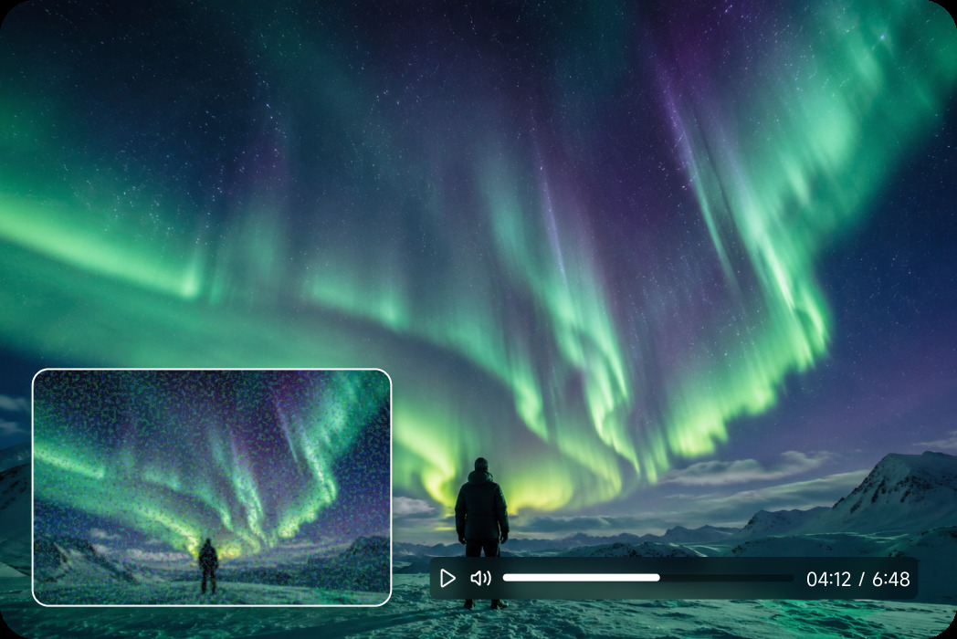 noise reduction in aurora video