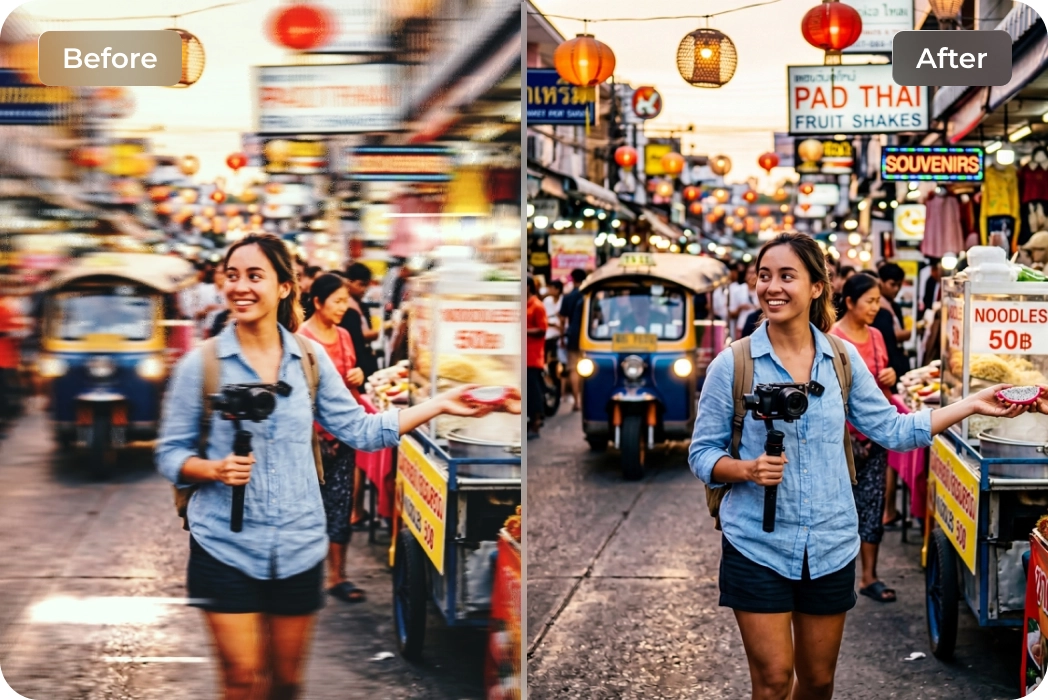 stabilize travel video with AI