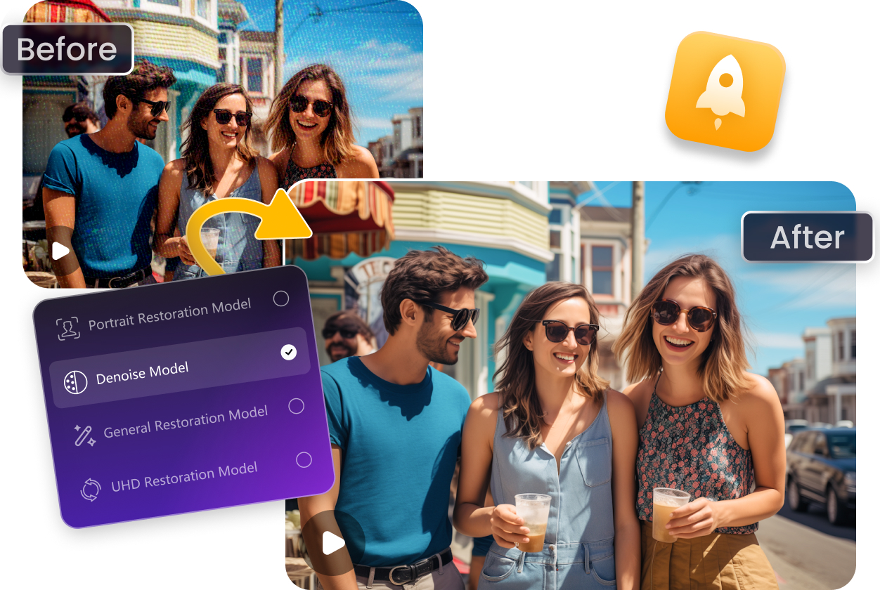 unblur videos by ai video enhancement models